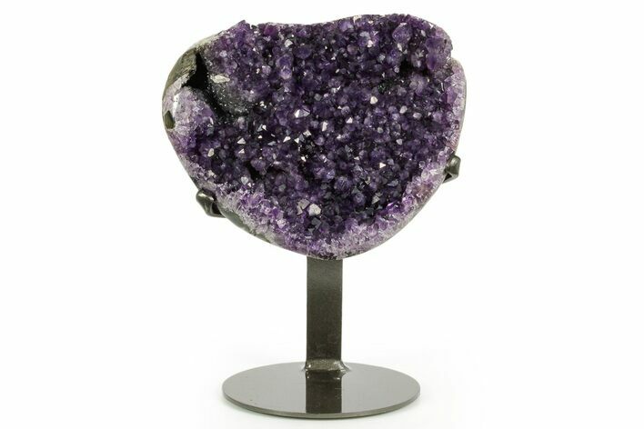 Sparkling Amethyst Geode with Metal Stand - Uruguay #373006